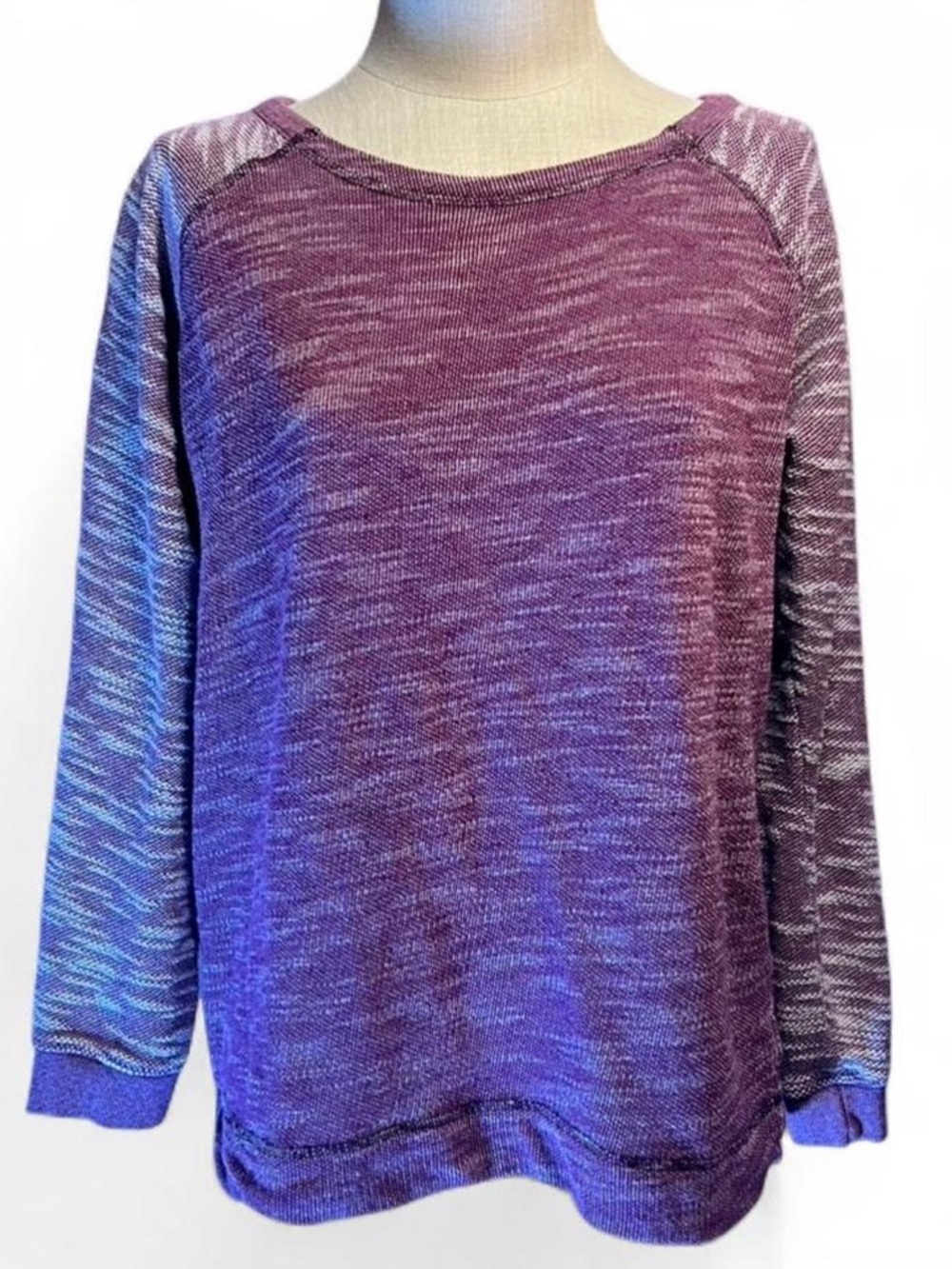 💜Champion Marled Purple Crewneck Lightweight Sweatshirt